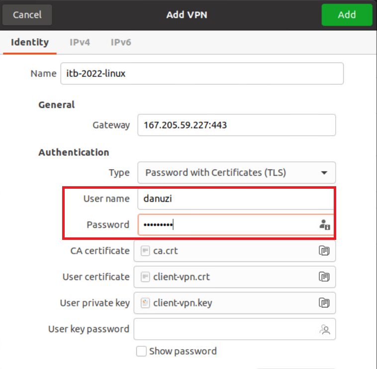 PANDUAN OPENVPN UNTUK LINUX | Wiki Institut Teknologi Bandung